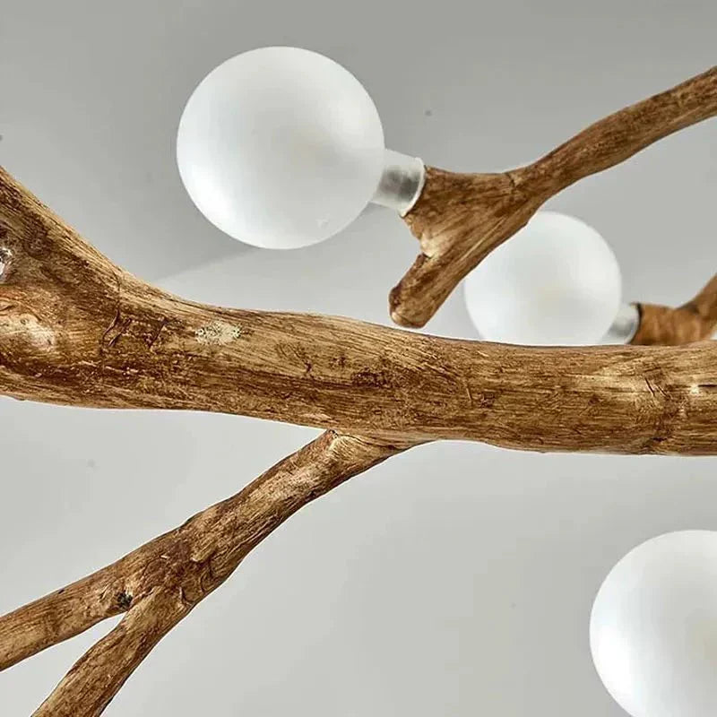 Madelyn Rustic Branch Chandelier Frosted/Clear Ball - Frosted BallWarm White 3000K28lampmodern