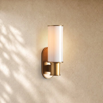 Harlins Milk Glass Wall Sconce