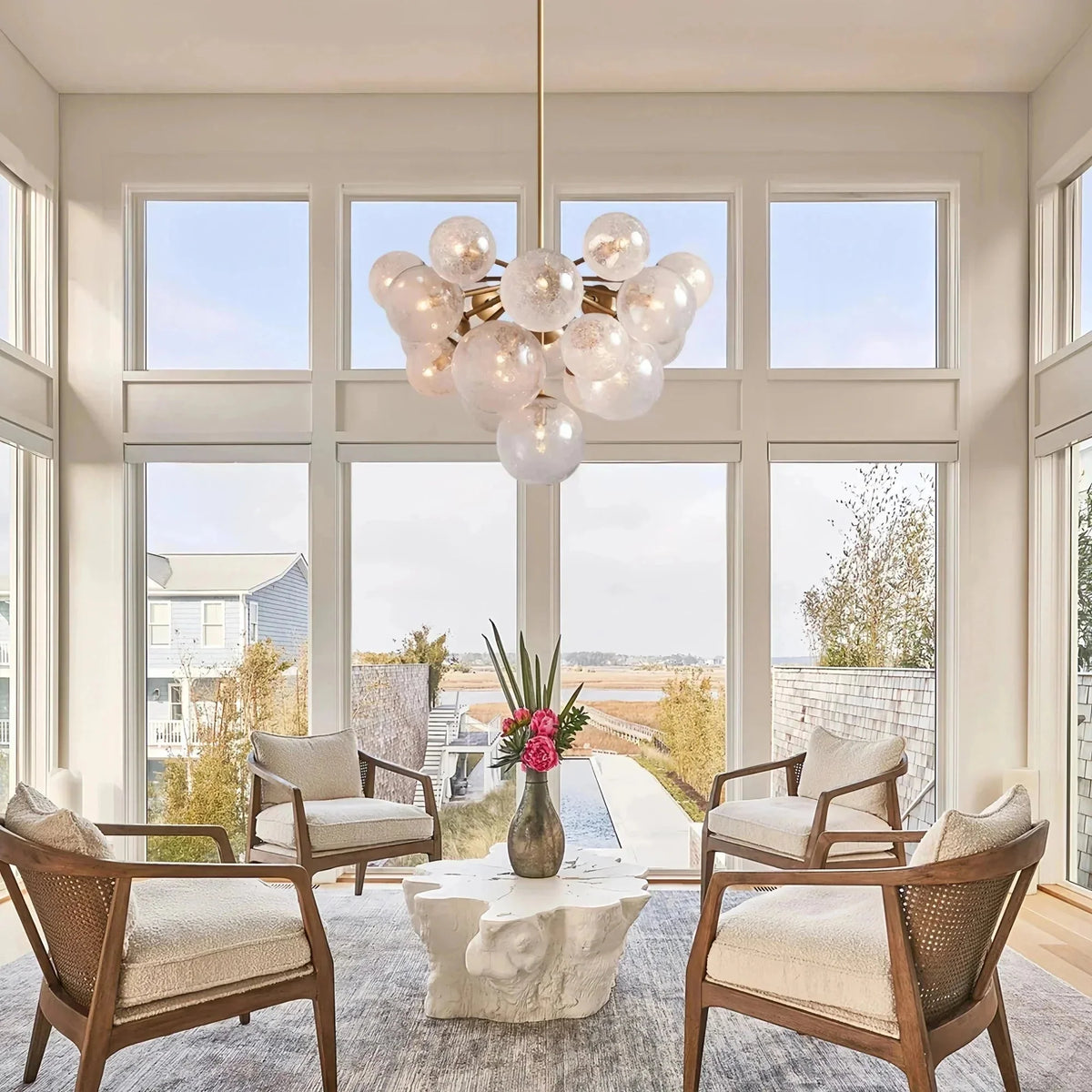 Mandoza Glass Chandelier - lampmodern