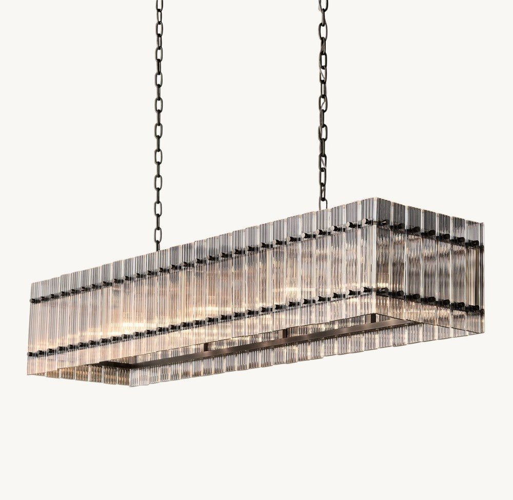 Marquis Rectangular Chandelier 54" - lampmodern
