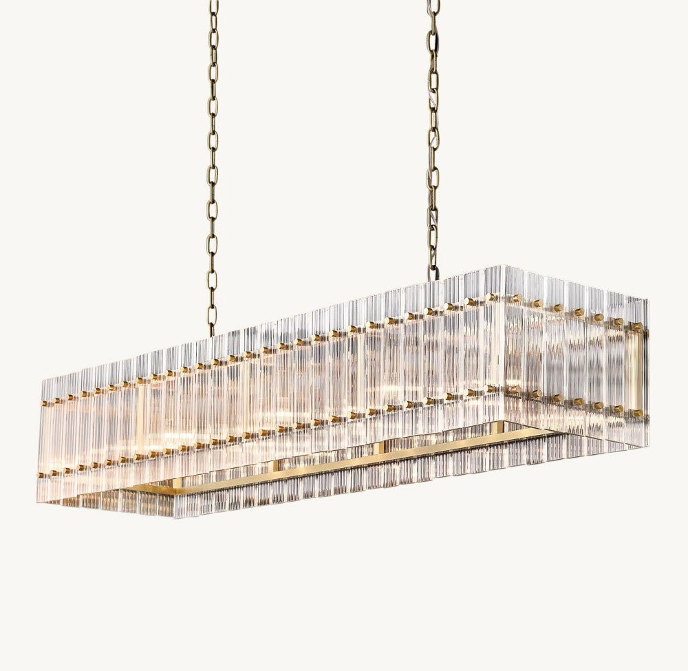 Marquis Rectangular Chandelier 54" - lampmodern