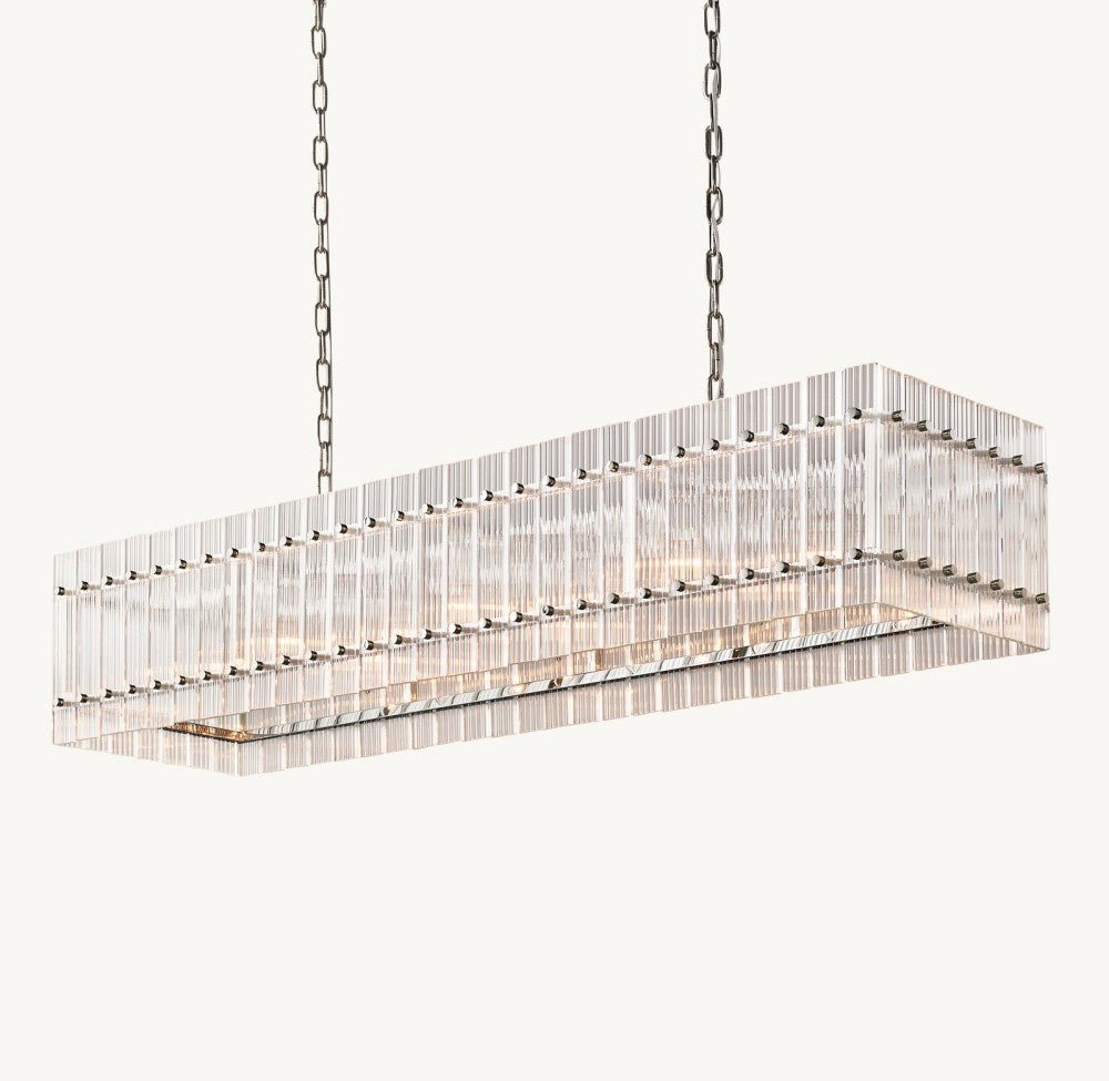 Marquis Rectangular Chandelier 54" - lampmodern