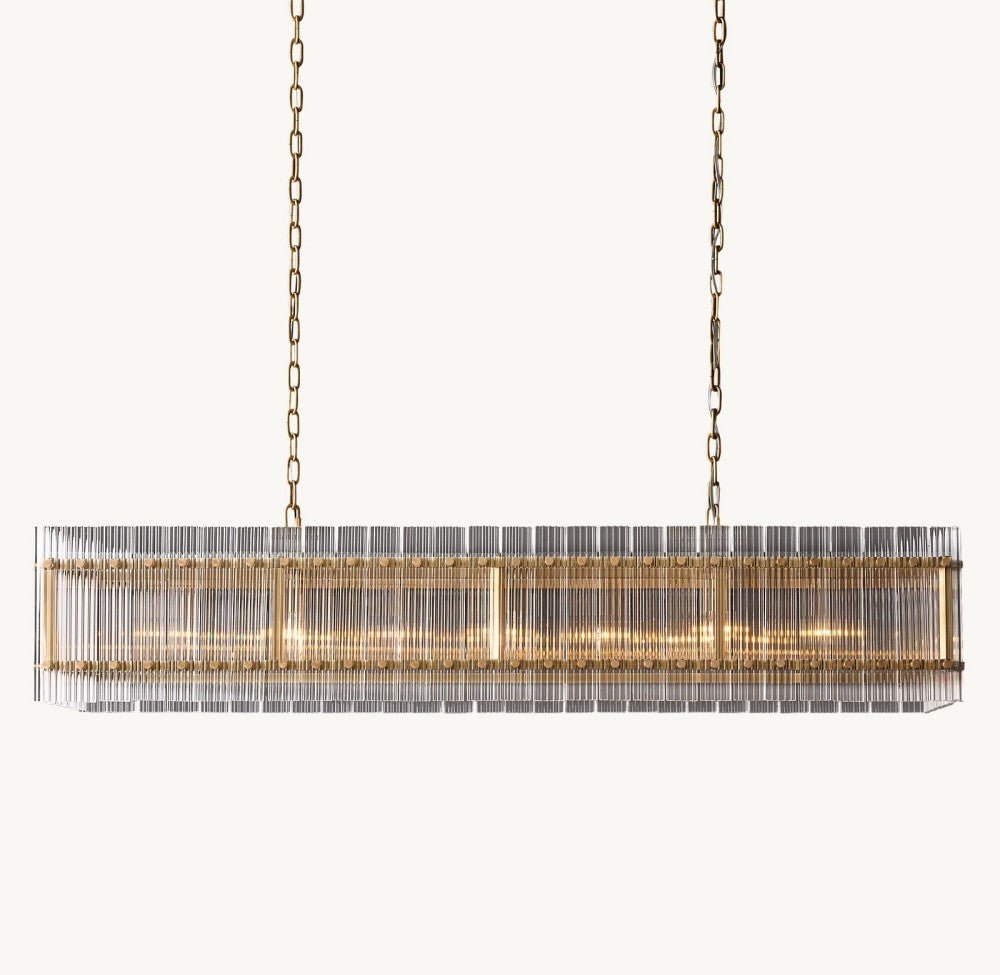 Marquis Rectangular Chandelier 54" - lampmodern