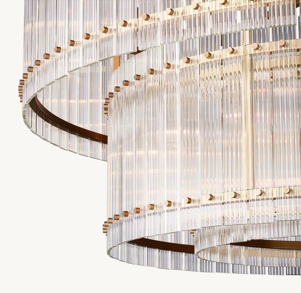 Marquis Two - Tier Round Chandelier 60" - lampmodern