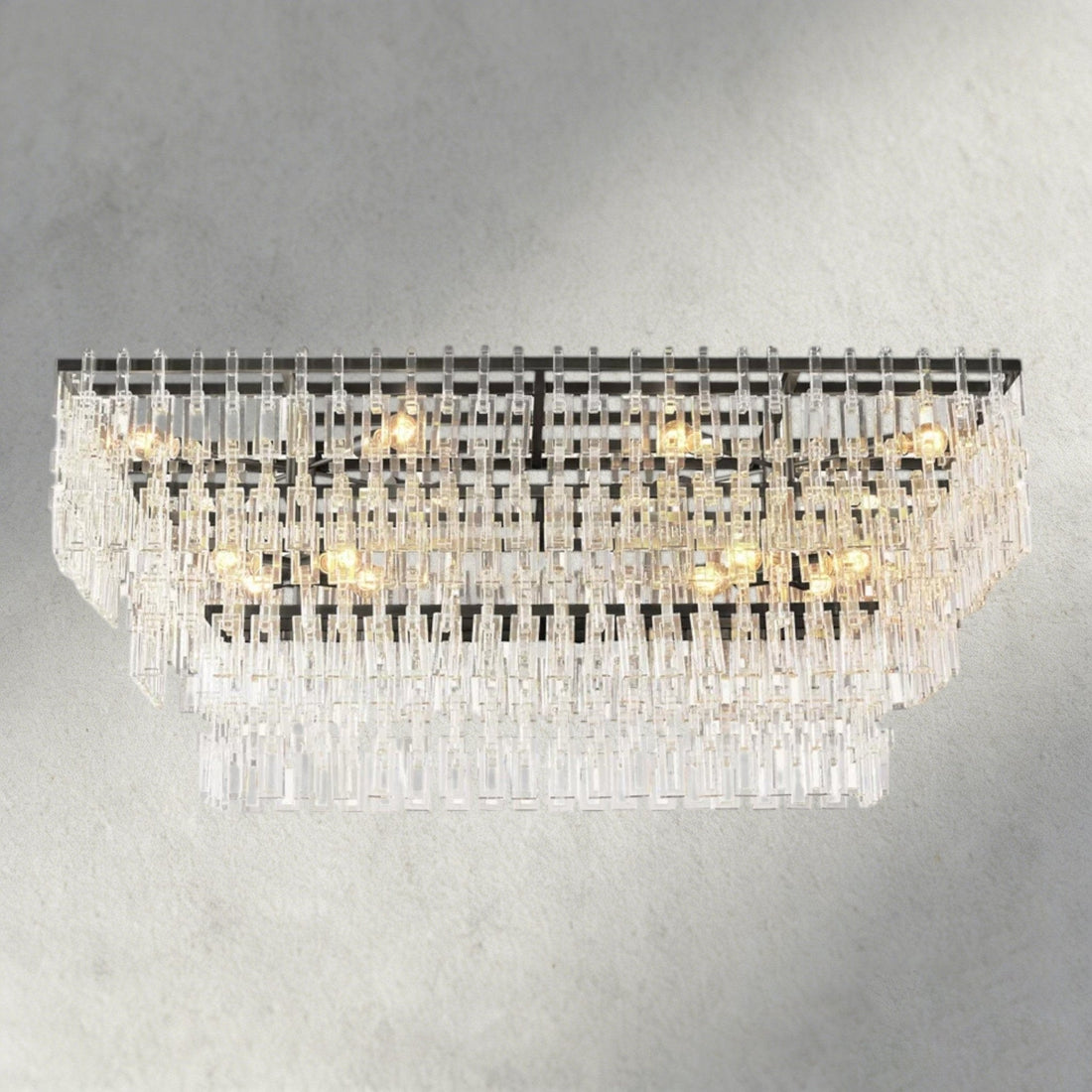 Merlyna Tiered Rectangular Chandelier 60", 72" - lampmodern