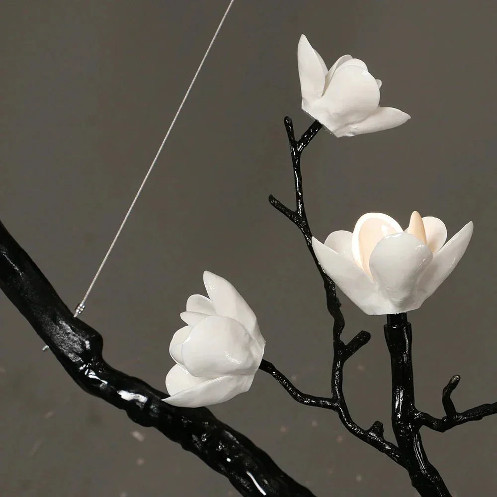 Minas Rustic Tree Branch Chandelier - Black47.24” ( 120 cm )Warm White 3000Klampmodern