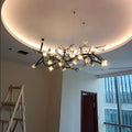 Minas Rustic Tree Branch Chandelier - Black47.24” ( 120 cm )Warm White 3000Klampmodern