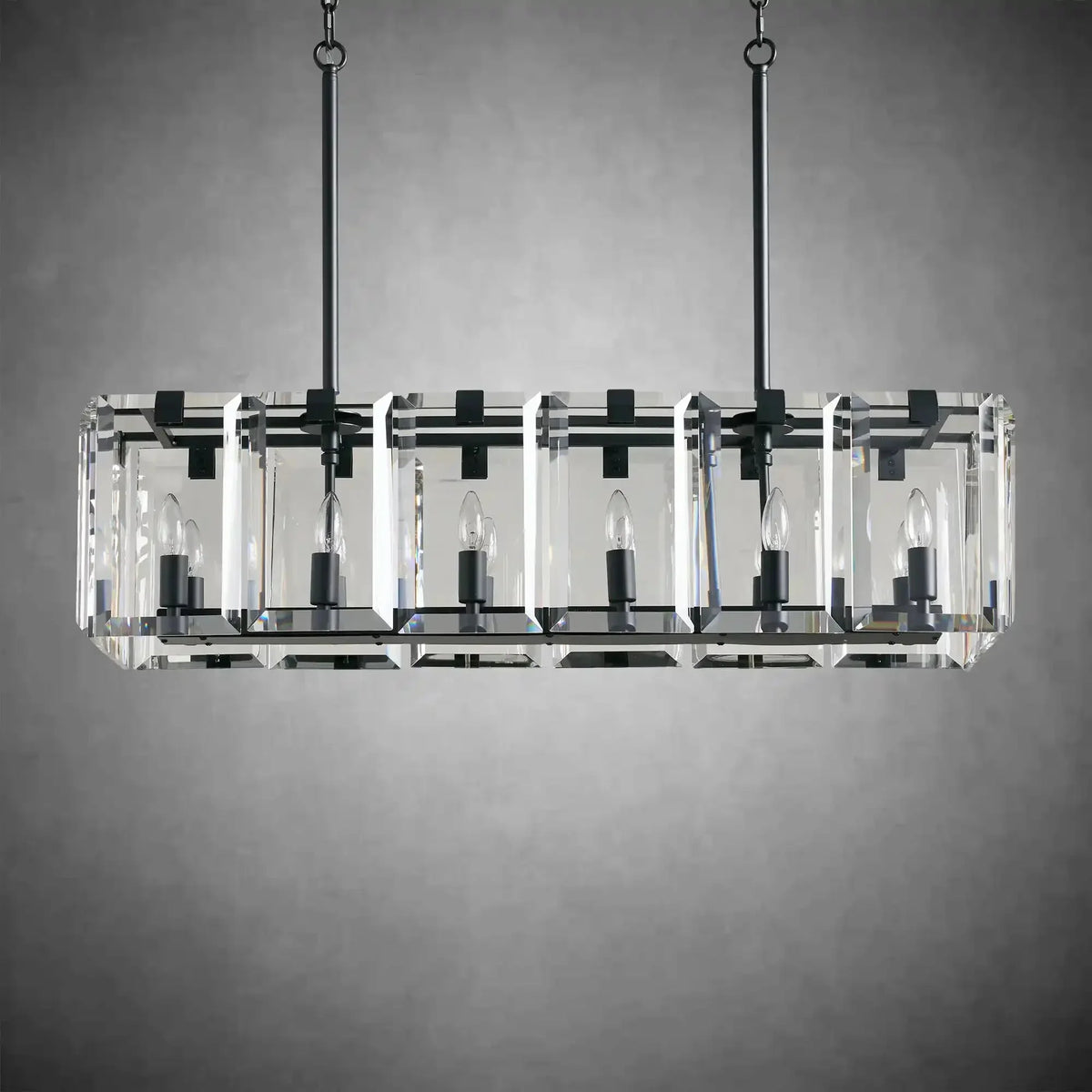 Modern Amaya Rectangular Chandelier - lampmodern