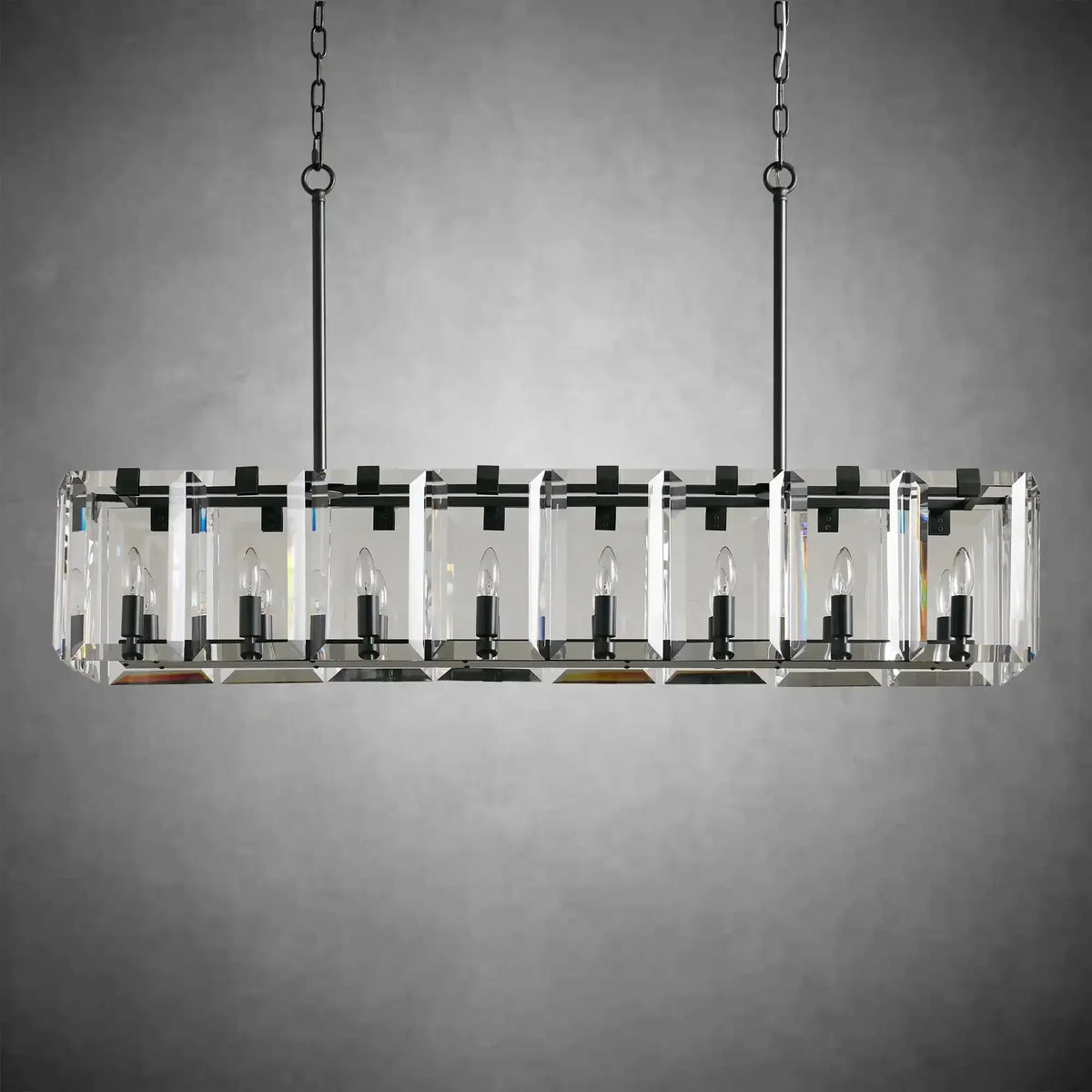 Modern Amaya Rectangular Chandelier - lampmodern