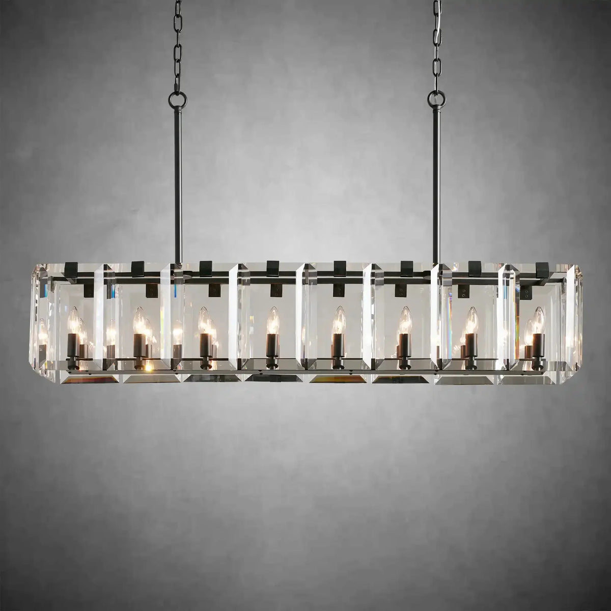 Modern Amaya Rectangular Chandelier - lampmodern