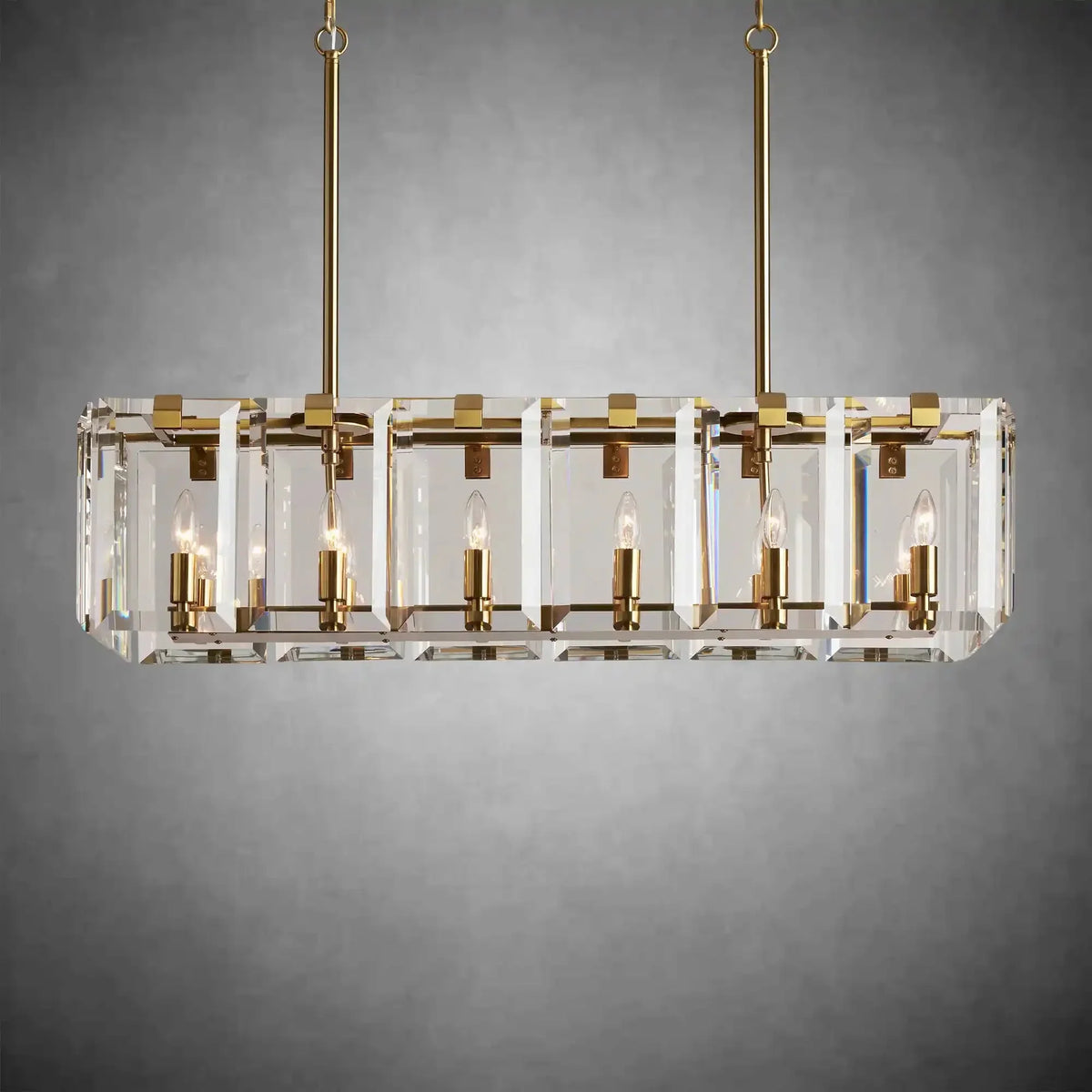 Modern Amaya Rectangular Chandelier - lampmodern