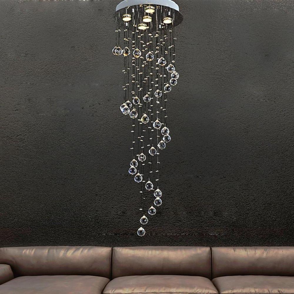 Modern Spherical Crystal Contemporary Chandelier - lampmodern