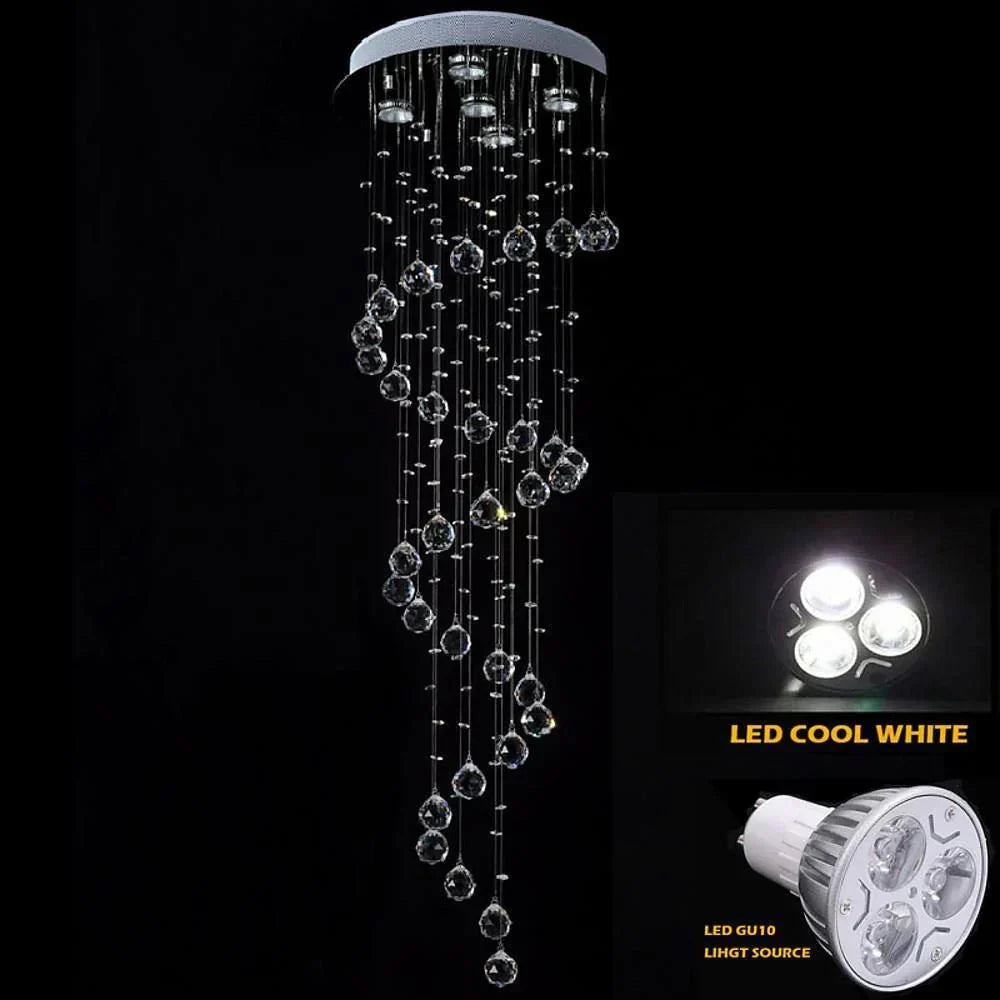Modern Spherical Crystal Contemporary Chandelier - lampmodern