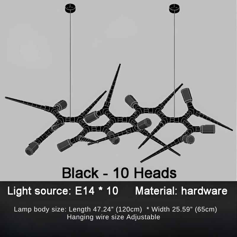 Modern Trendy Dining Room Lighting - 177” (L450cm)Warm light 3000Klampmodern