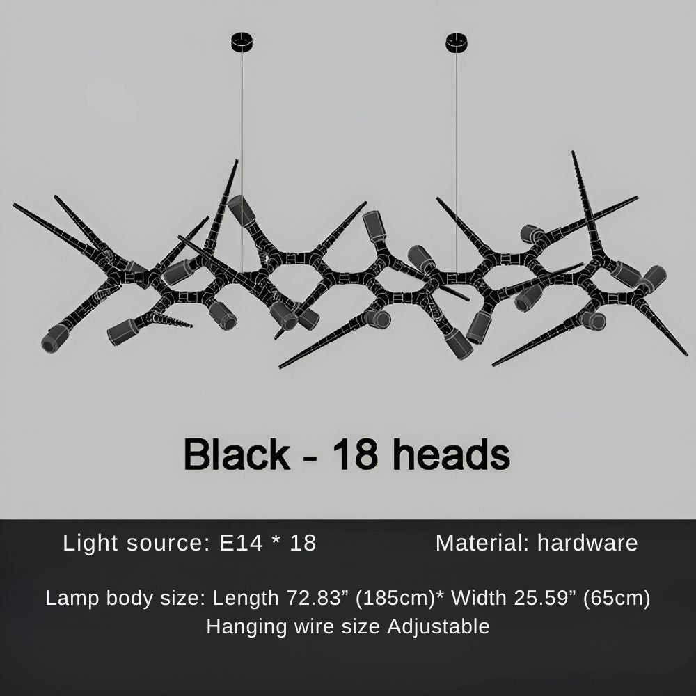 Modern Trendy Dining Room Lighting - 177” (L450cm)Warm light 3000Klampmodern