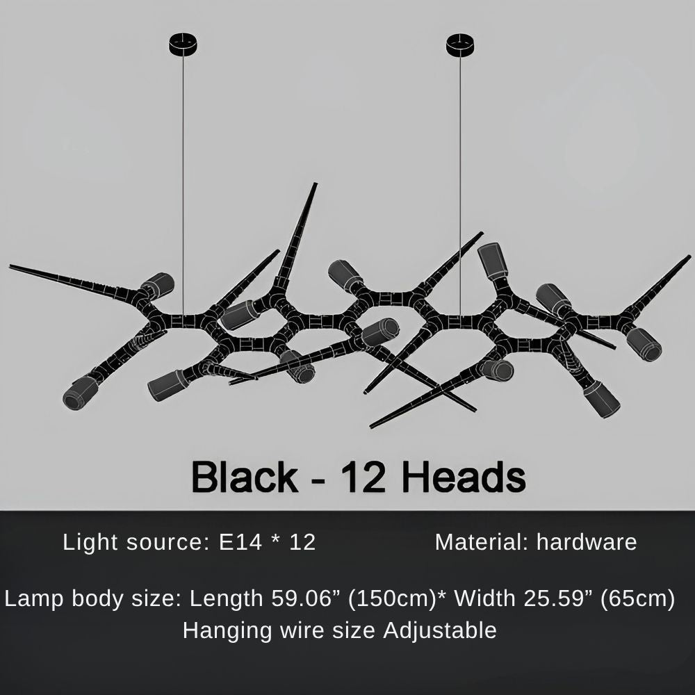 Modern Trendy Dining Room Lighting - 177” (L450cm)Warm light 3000Klampmodern