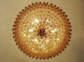 Murana Glass Chandelier – Amber - lampmodern