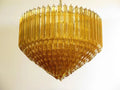 Murana Glass Chandelier – Amber - lampmodern