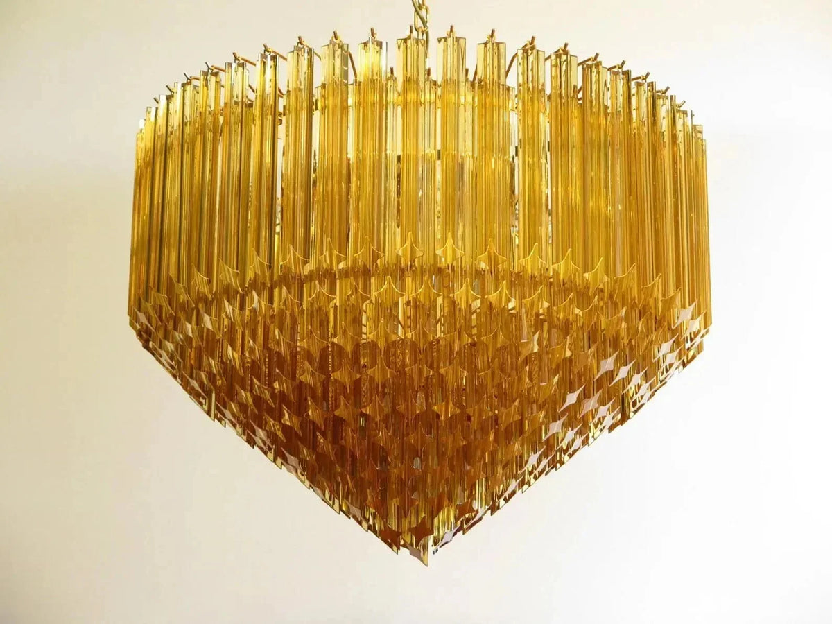 Murano Glass Chandelier – Amber - lampmodern