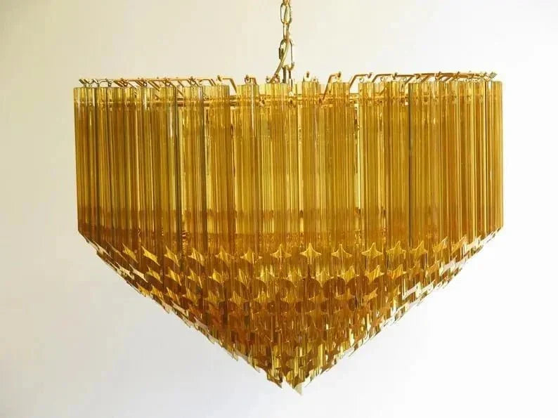 Murano Glass Chandelier – Amber - lampmodern