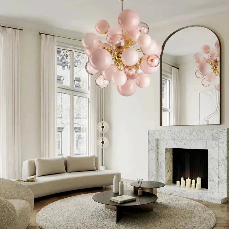 Neve Glass Bubble Chandelier - Warm Light 3000klampmodern