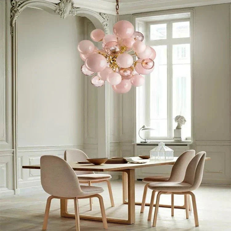 Neve Glass Bubble Chandelier - Warm Light 3000klampmodern