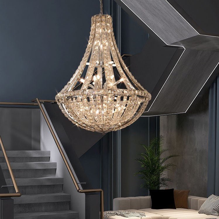 New Extra Large Luxury and Elegant Crystal Chandelier for Living Room/Staircase/Foyer/Villa/Duplex Hall - lampmodern