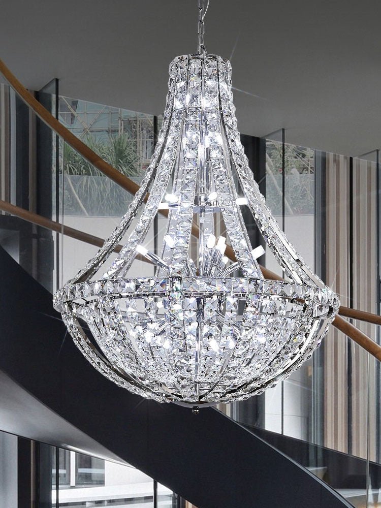 New Extra Large Luxury and Elegant Crystal Chandelier for Living Room/Staircase/Foyer/Villa/Duplex Hall - lampmodern