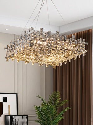 New Italian Style Light Luxury Villa Duplex Designer Luxury Crystal Chandelier for Dining/Living Room/Bedroom - lampmodern