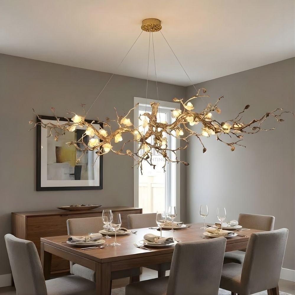 Noa Flower Branch Chandelier - L47.24” (120 cm)Warm White 3000Klampmodern