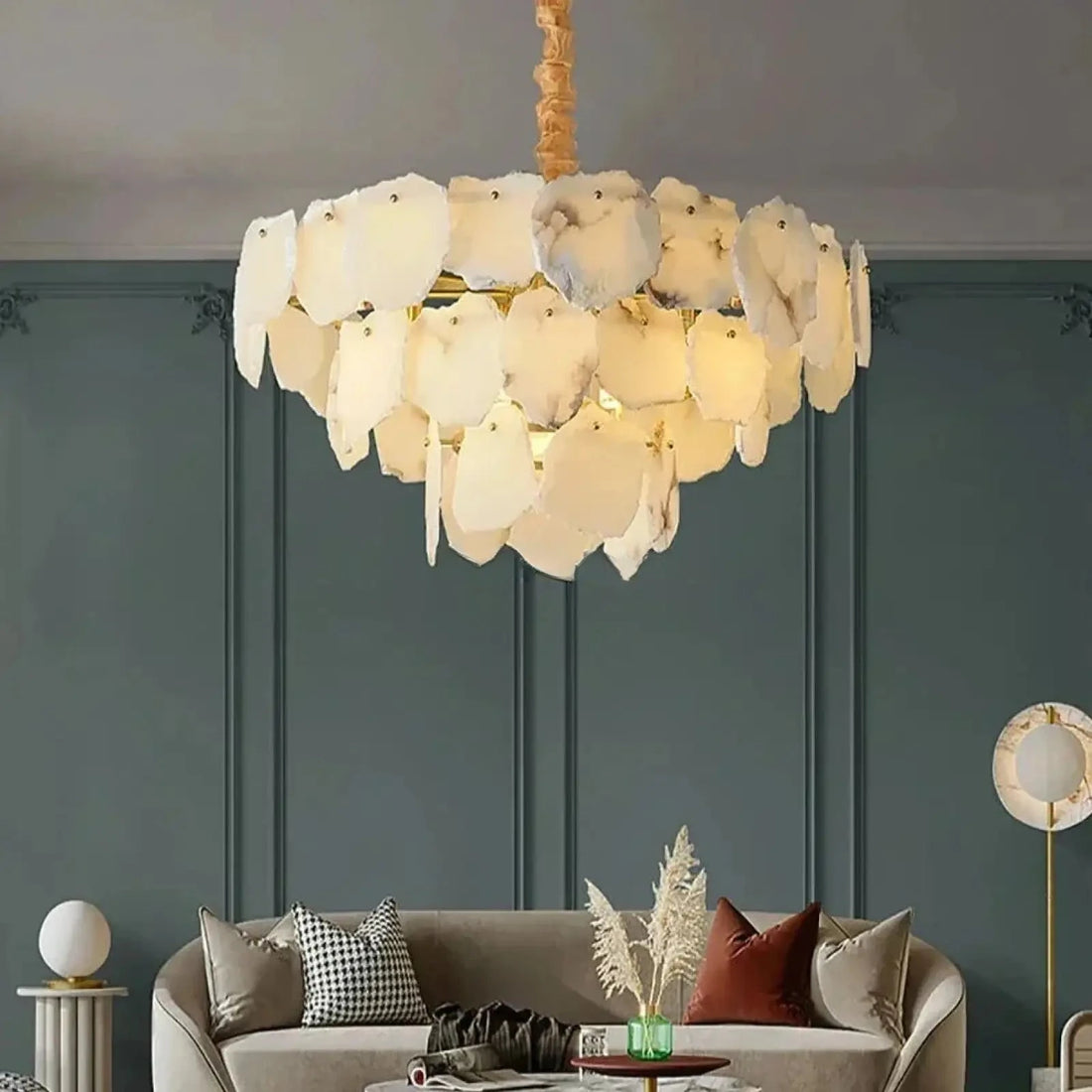 Norham Marble Chandelier - lampmodern