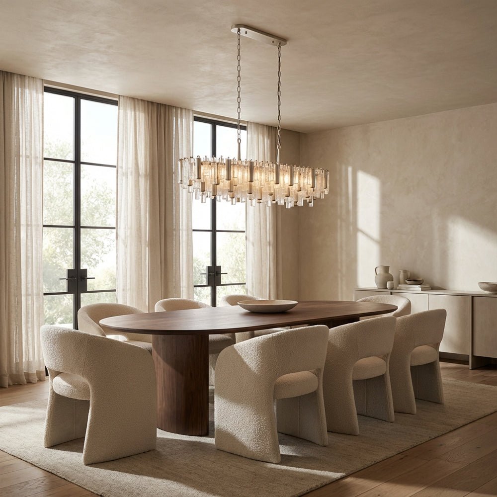 Nova Crystal Prism Linear Chandelier - lampmodern