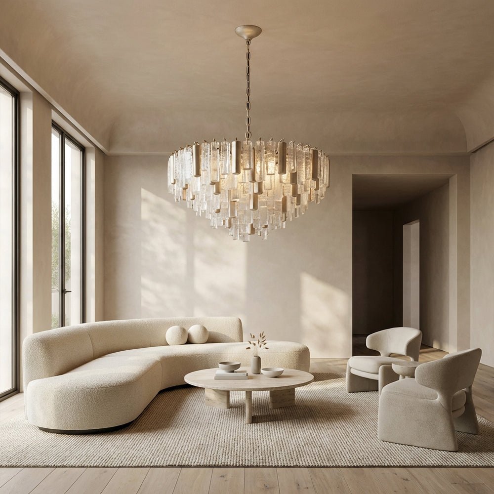 Nova Crystal Prism Round Chandelier - lampmodern