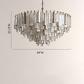 Nova Crystal Prism Round Chandelier - lampmodern