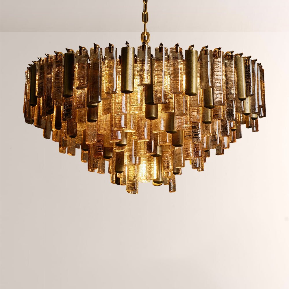 Nova Crystal Prism Round Chandelier - lampmodern