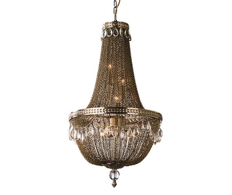 Oversize Modern Metal Art Luxury Crystal Chandelier for Duplex Hall/Staircase/Villa/Foyer - lampmodern