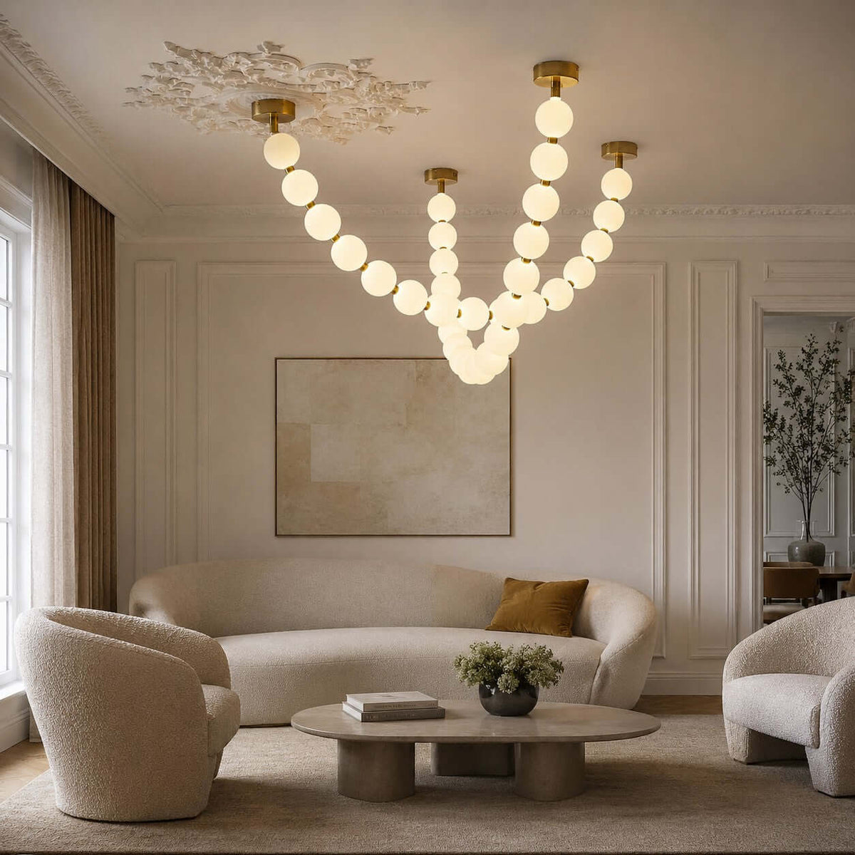 Perlina Necklace Combination Chandelier - lampmodern