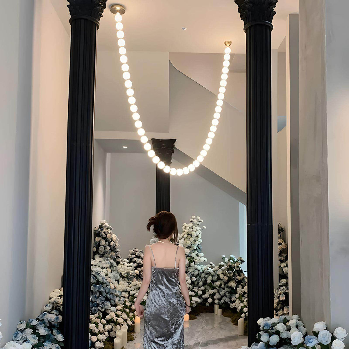 Perlina Necklace Combination Chandelier - lampmodern