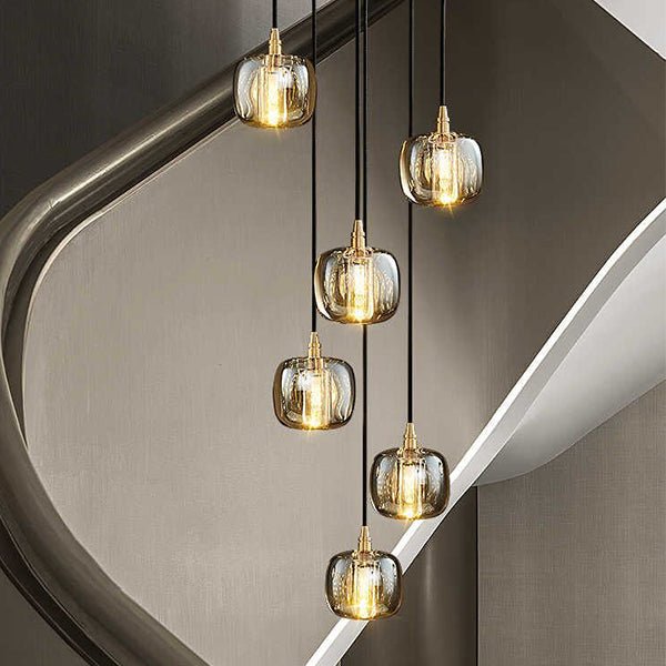 Post - modern Extra - long Pendant Light Fixtures for Staircase/High - ceiling Space/Foyer - lampmodern