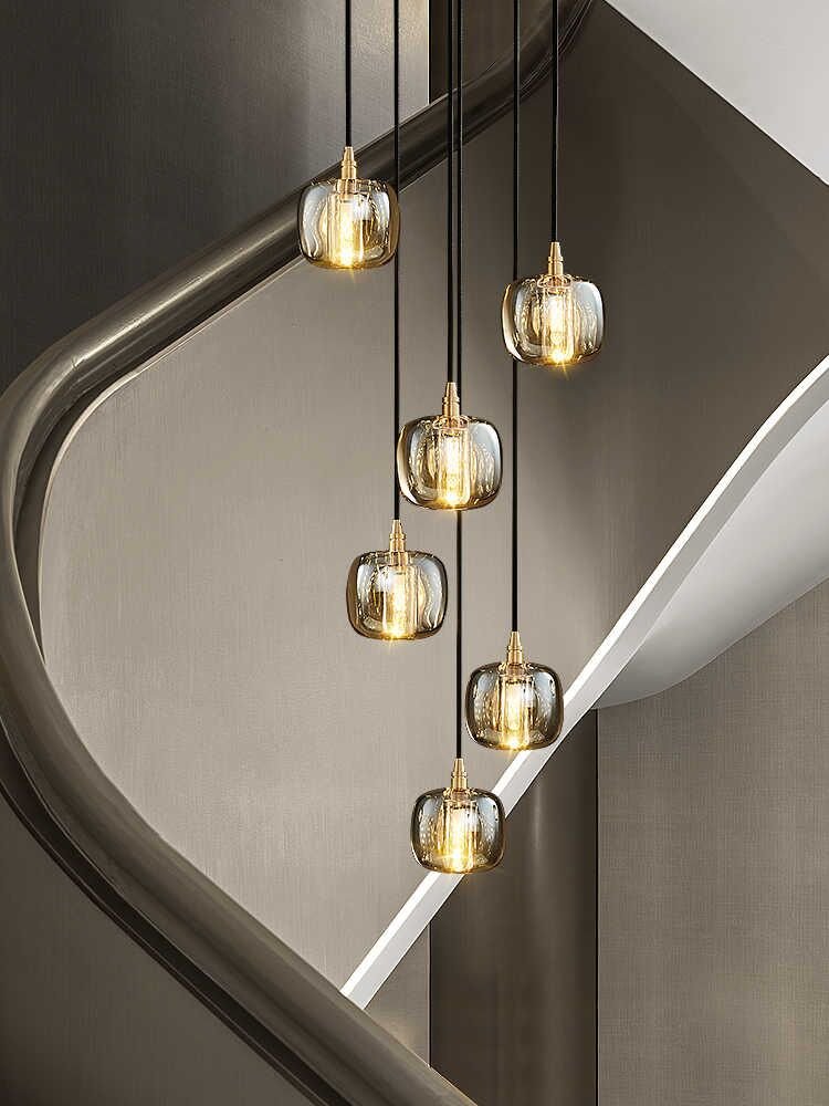 Post - modern Extra - long Pendant Light Fixtures for Staircase/High - ceiling Space/Foyer - lampmodern