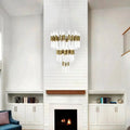 Post - modern Simple Light Luxury 3 - Tier Round Glass Tubes Chandelier - lampmodern