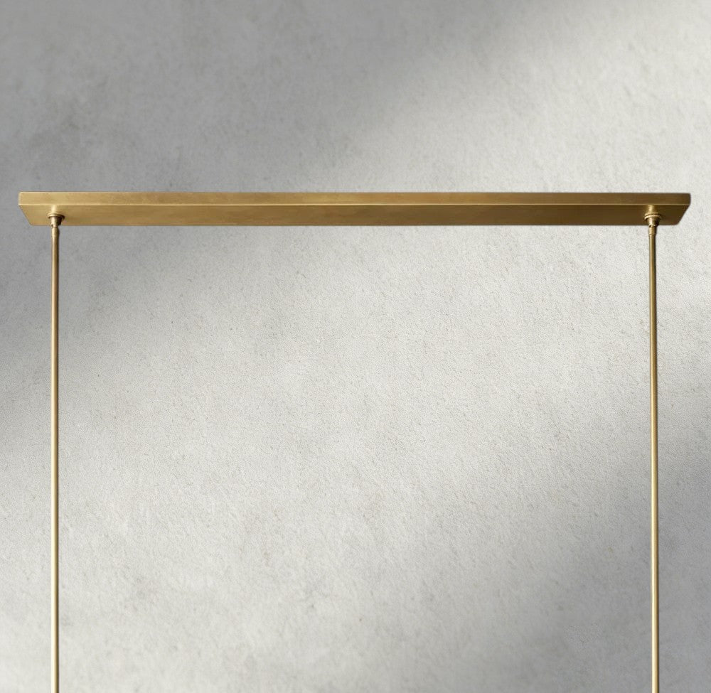 Puailace Fabric Shade Linear Chandelier - lampmodern