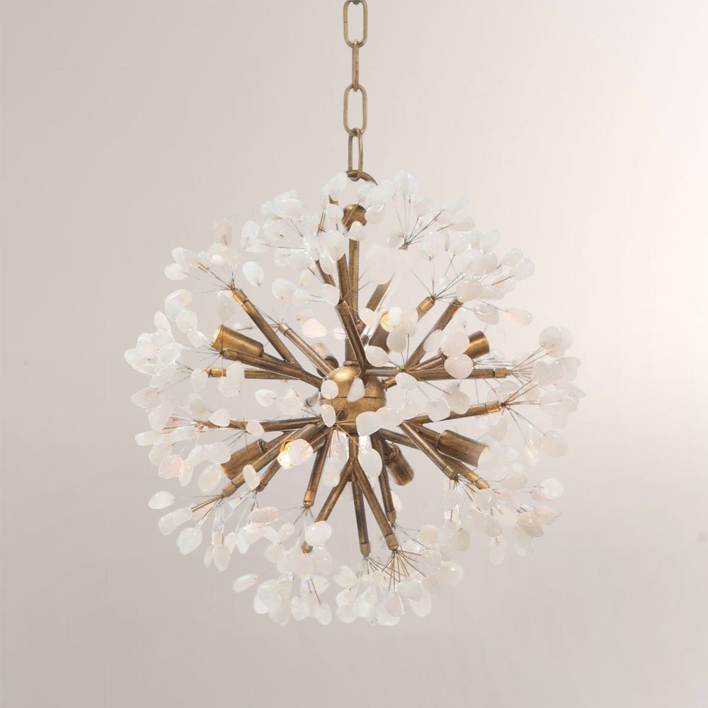 Quartz Crystal Spherical Eight - Light Chandelier - lampmodern