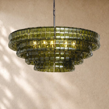 Amor Glass Round Chandelier