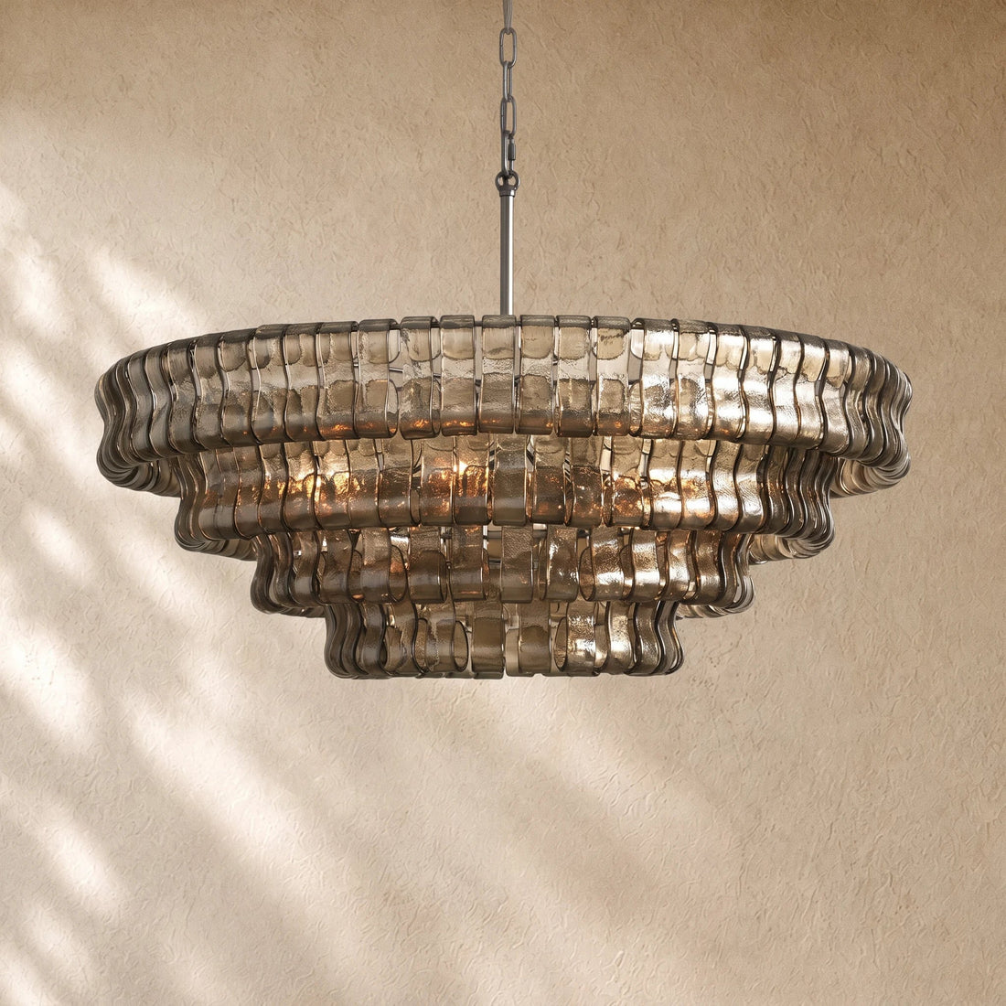 Amor Glass Round Chandelier