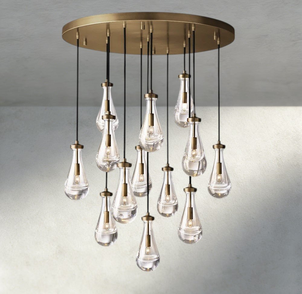 Raindrop Round Chandelier 18", 36", 47", 60" - lampmodern