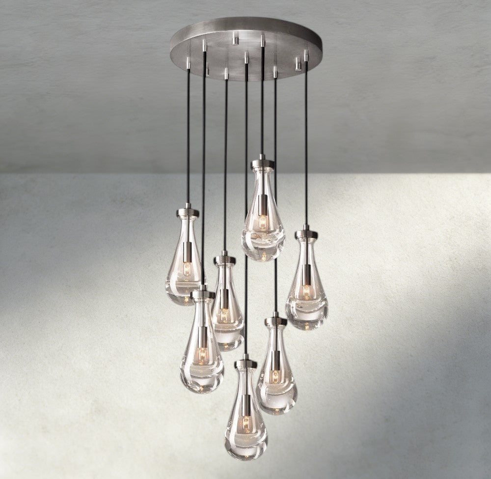 Raindrop Round Chandelier 18", 36", 47", 60" - lampmodern