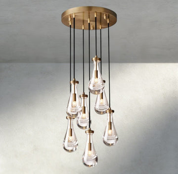 Raindrop Round Chandelier 18", 36", 47", 60" - lampmodern