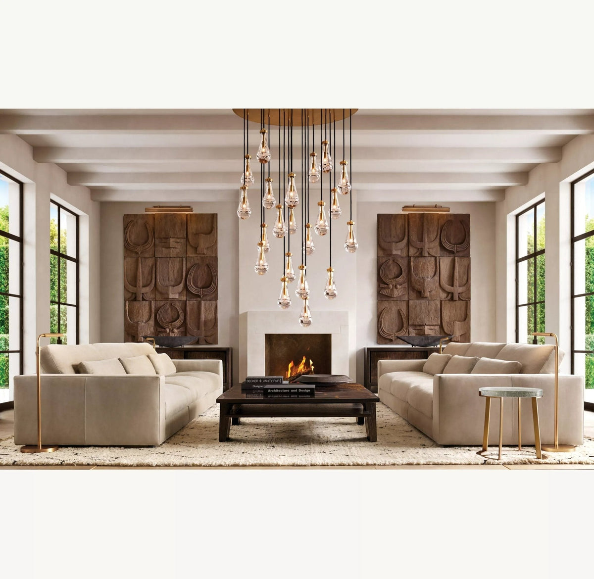 Raindrop Round Chandelier 18", 36", 47", 60" - lampmodern