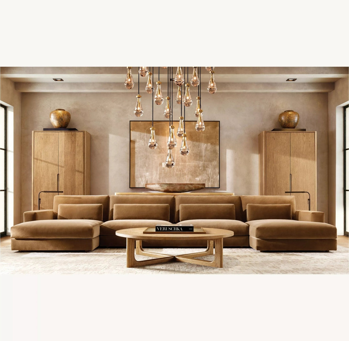 Raindrop Round Chandelier 18", 36", 47", 60" - lampmodern